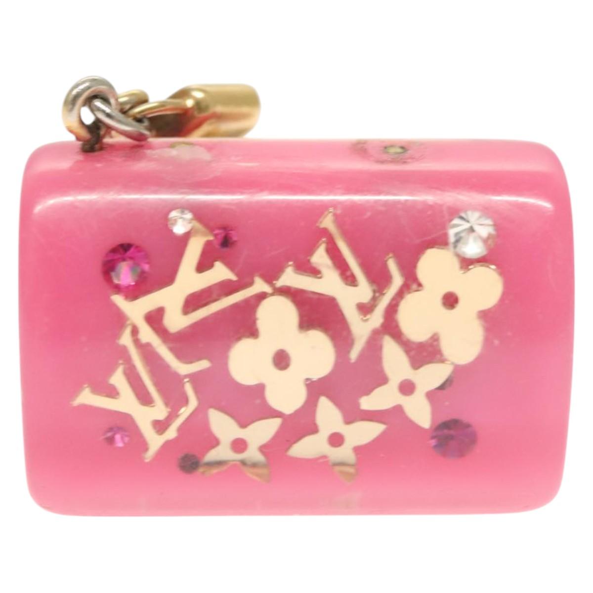 LOUIS VUITTON Porte Cles Speedy Unclusion Charm metal Pink M65024 LV 127733