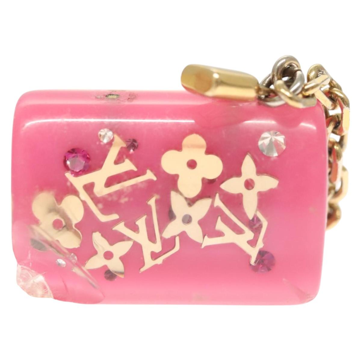 LOUIS VUITTON Porte Cles Speedy Unclusion Charm metal Pink M65024 LV 127733