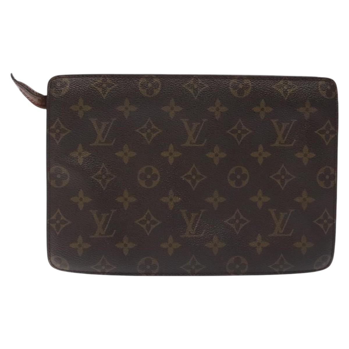 LOUIS VUITTON Monogram Pochette Homme Clutch Bag M51795 LV 127757