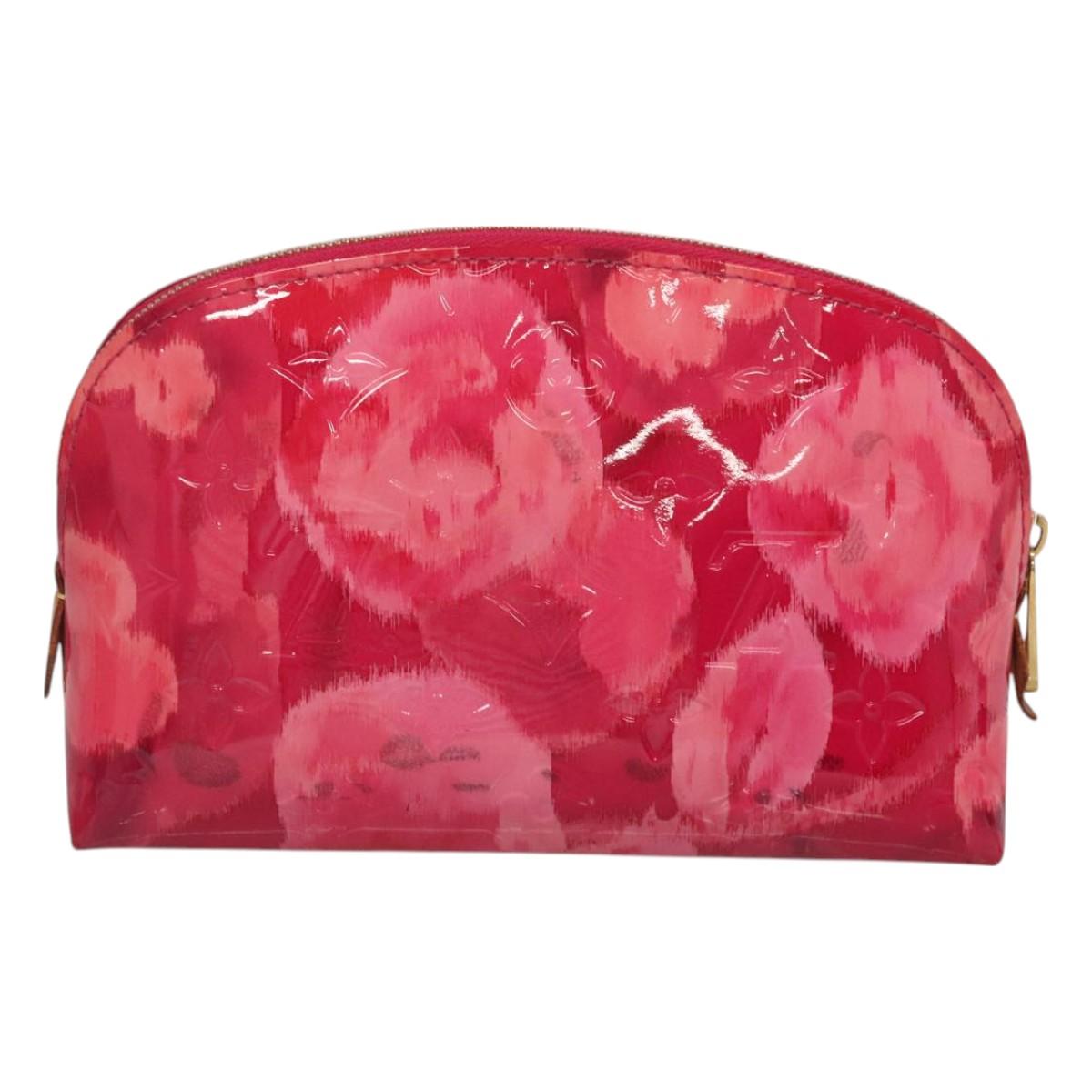 LOUIS VUITTON Vernis Ikat Flower Pochette Cosmetic Pink M90045 LV 127772
