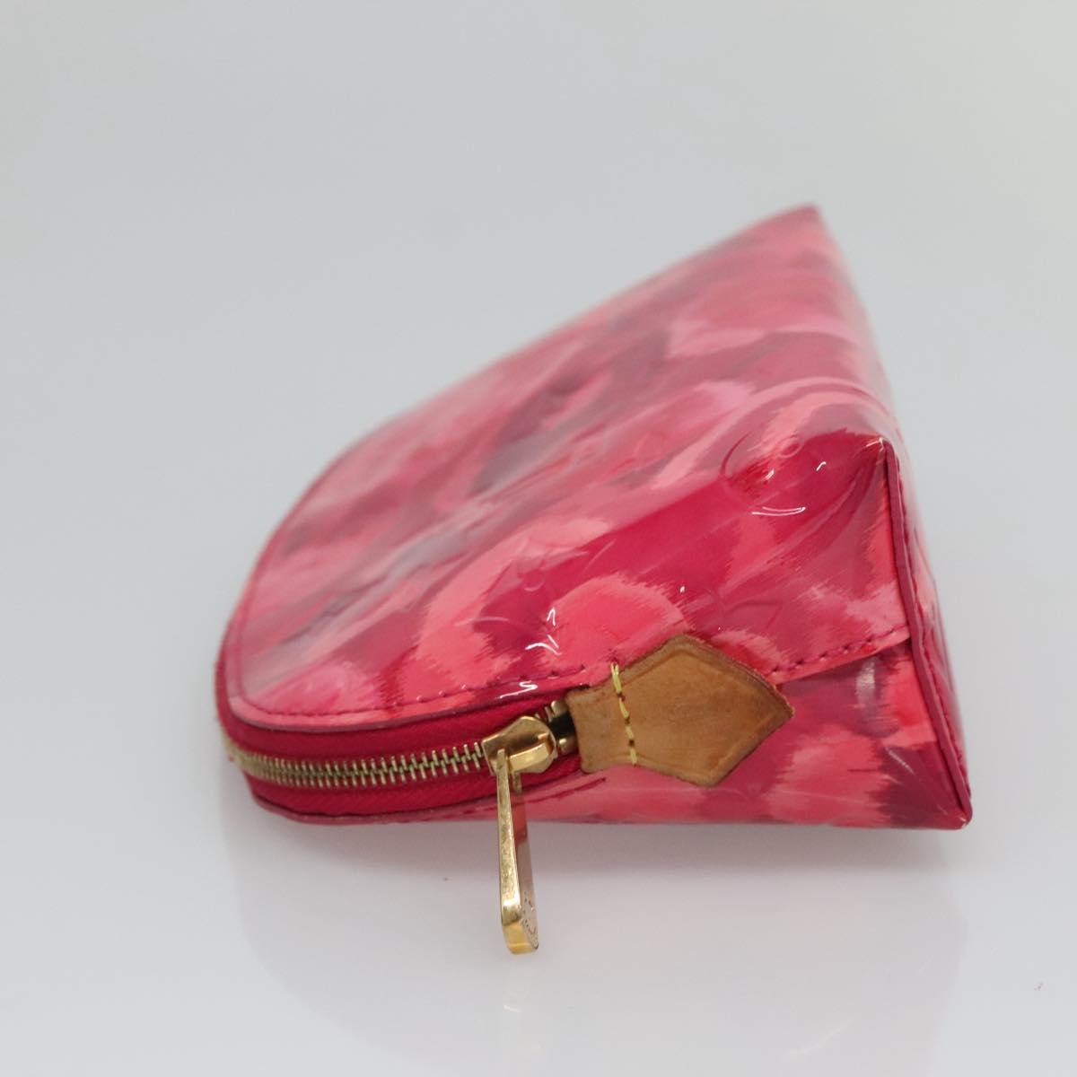 LOUIS VUITTON Vernis Ikat Flower Pochette Cosmetic Pink M90045 LV 127772