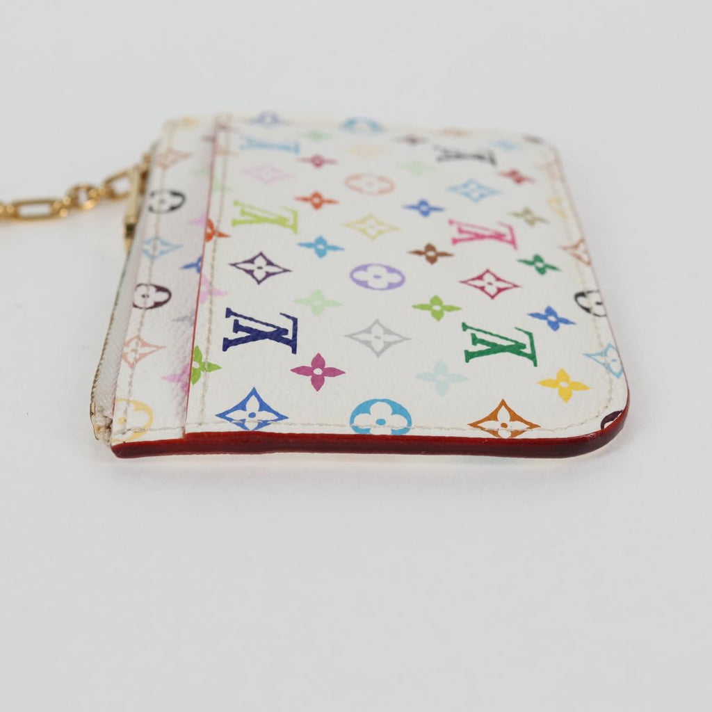 LOUIS VUITTON Monogram Multicolor Pochette Cles NM White M93734 LV 127792V