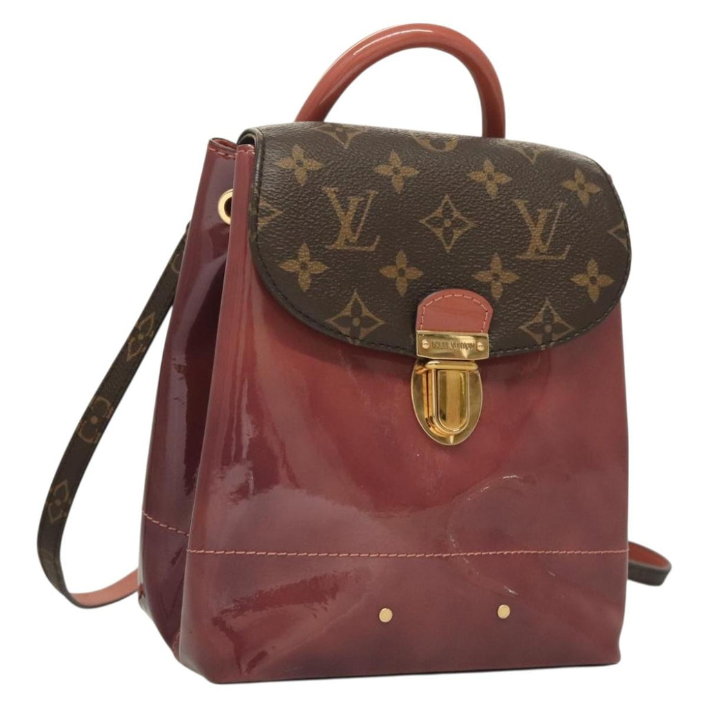 LOUIS VUITTON Monogram Vernis Hot Springs Backpack Pink M53545 LV 127967