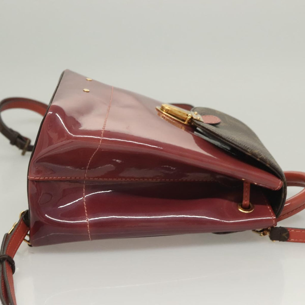 LOUIS VUITTON Monogram Vernis Hot Springs Backpack Pink M53545 LV 127967