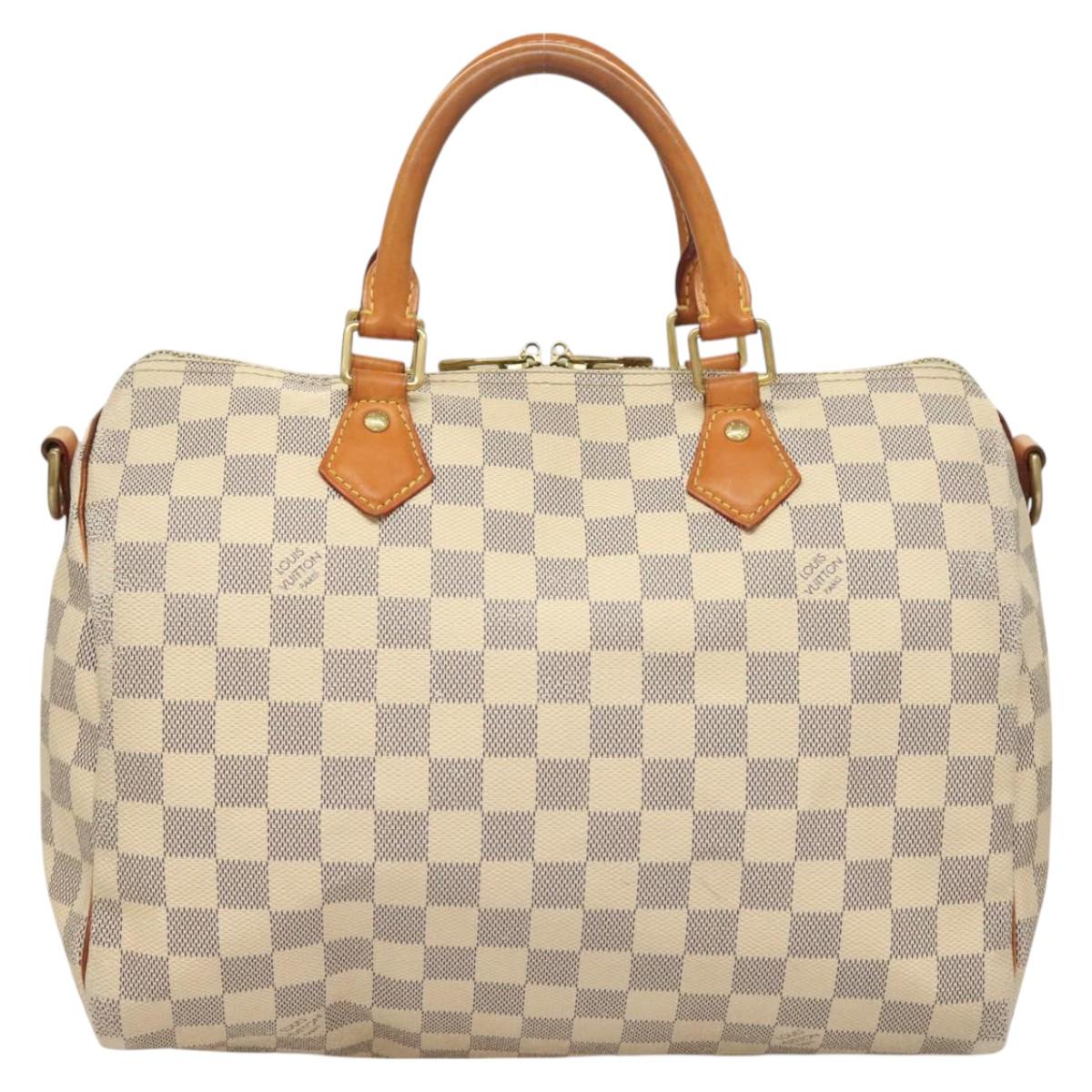 LOUIS VUITTON Damier Azur Speedy Bandouliere 30 Hand Bag 2way N41052 128083
