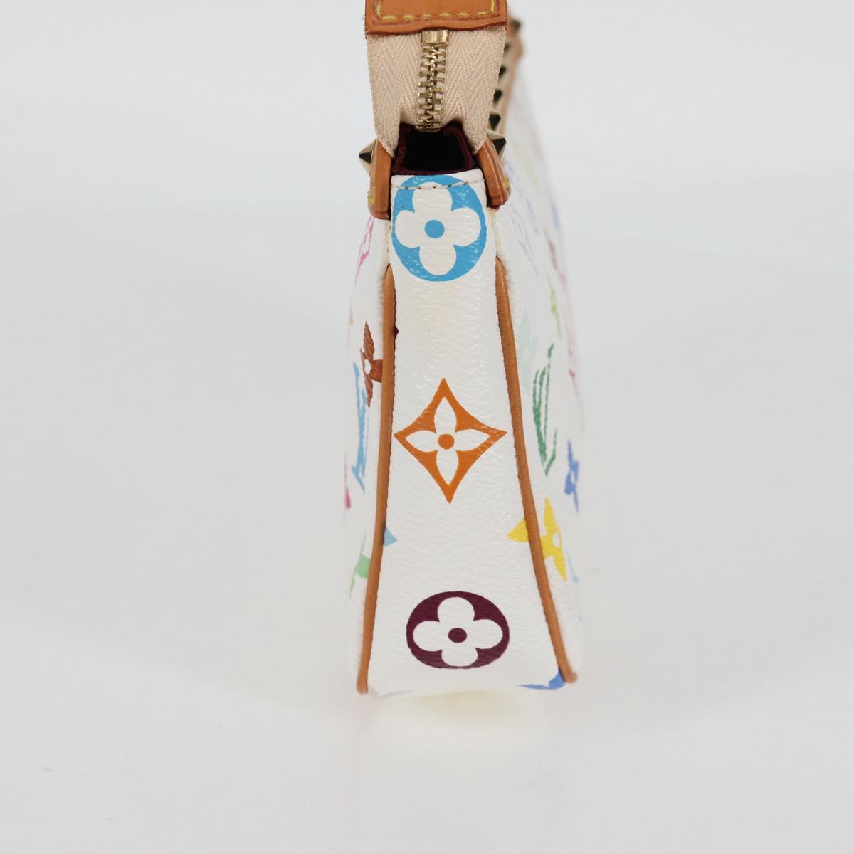 LOUIS VUITTON Multicolor Pochette Accessoires Pouch White M92649 128115SV