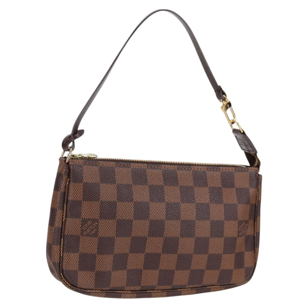 LOUIS VUITTON Damier Ebene Pochette Accessoires Pouch N41206 LV 128222V