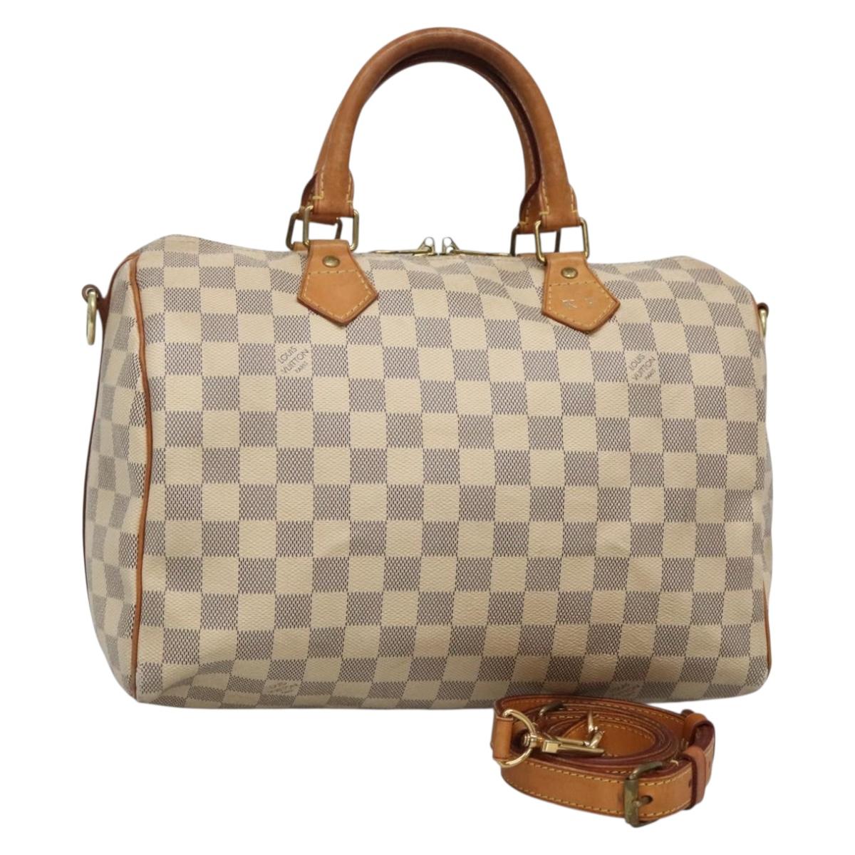 LOUIS VUITTON Damier Azur Speedy Bandouliere 30 Bag 2way N41052 LV 128296