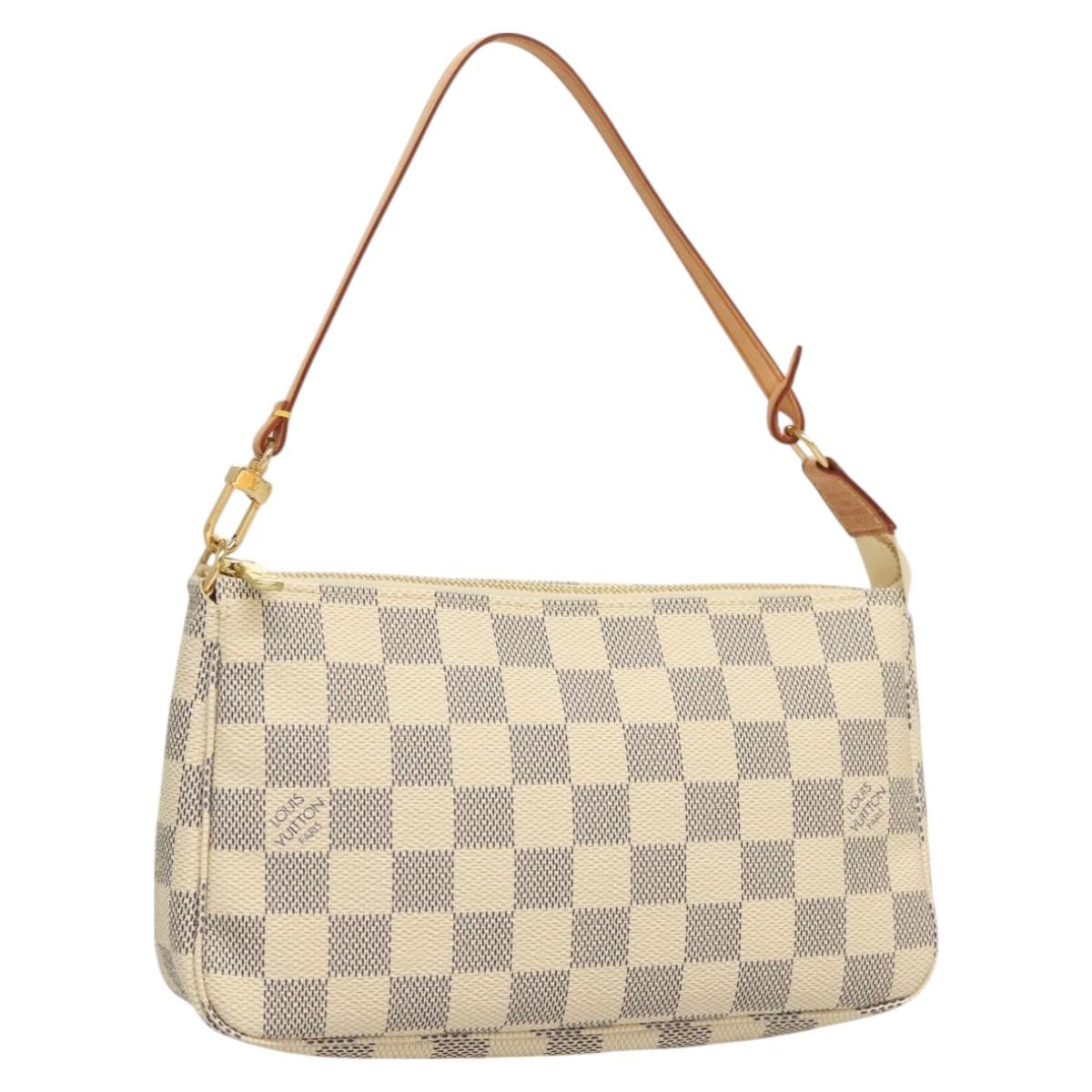 LOUIS VUITTON Damier Azur Pochette Accessoires Pouch N51986 LV 128466V