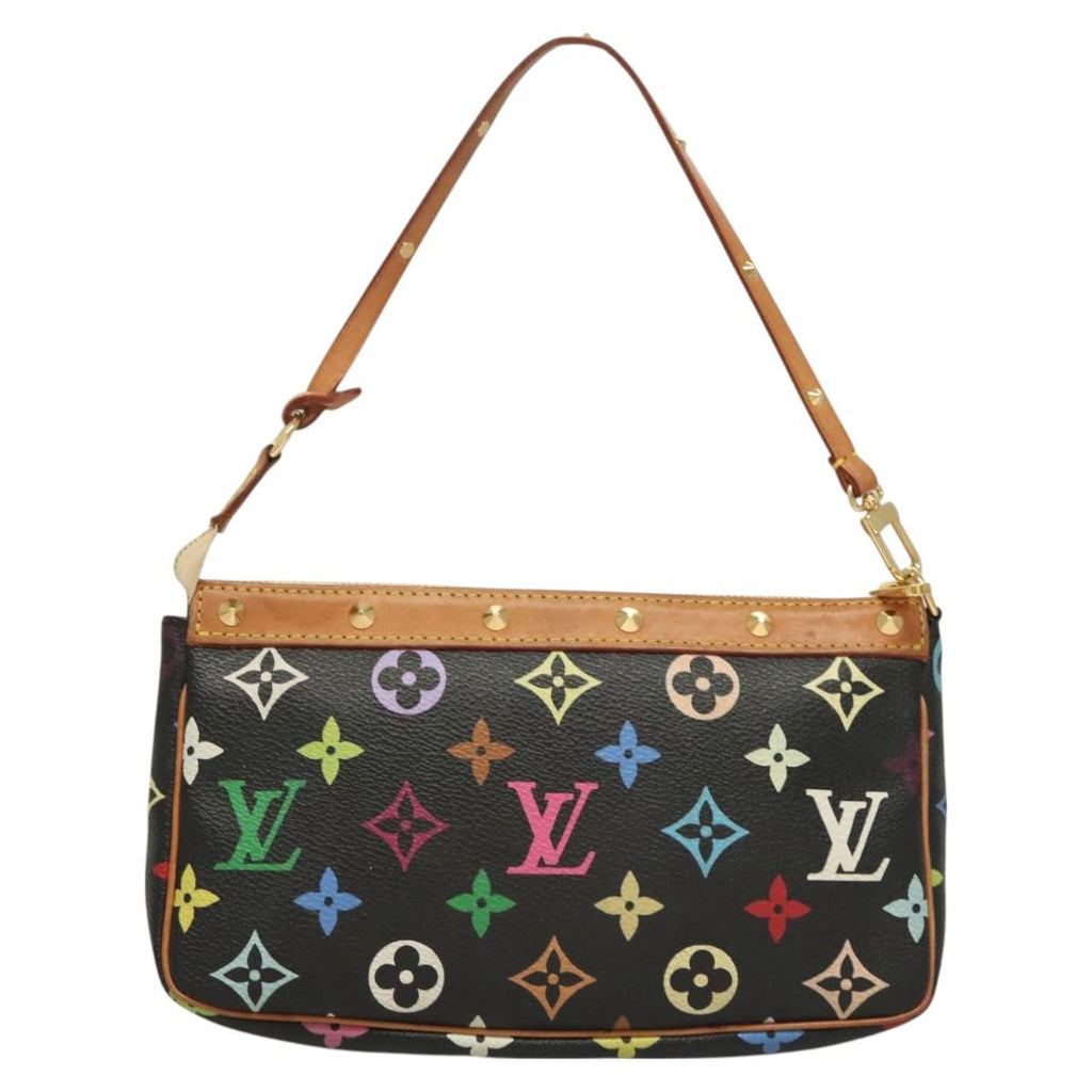 LOUIS VUITTON Monogram Multicolor Pochette Accessoires Black M92648 128468V