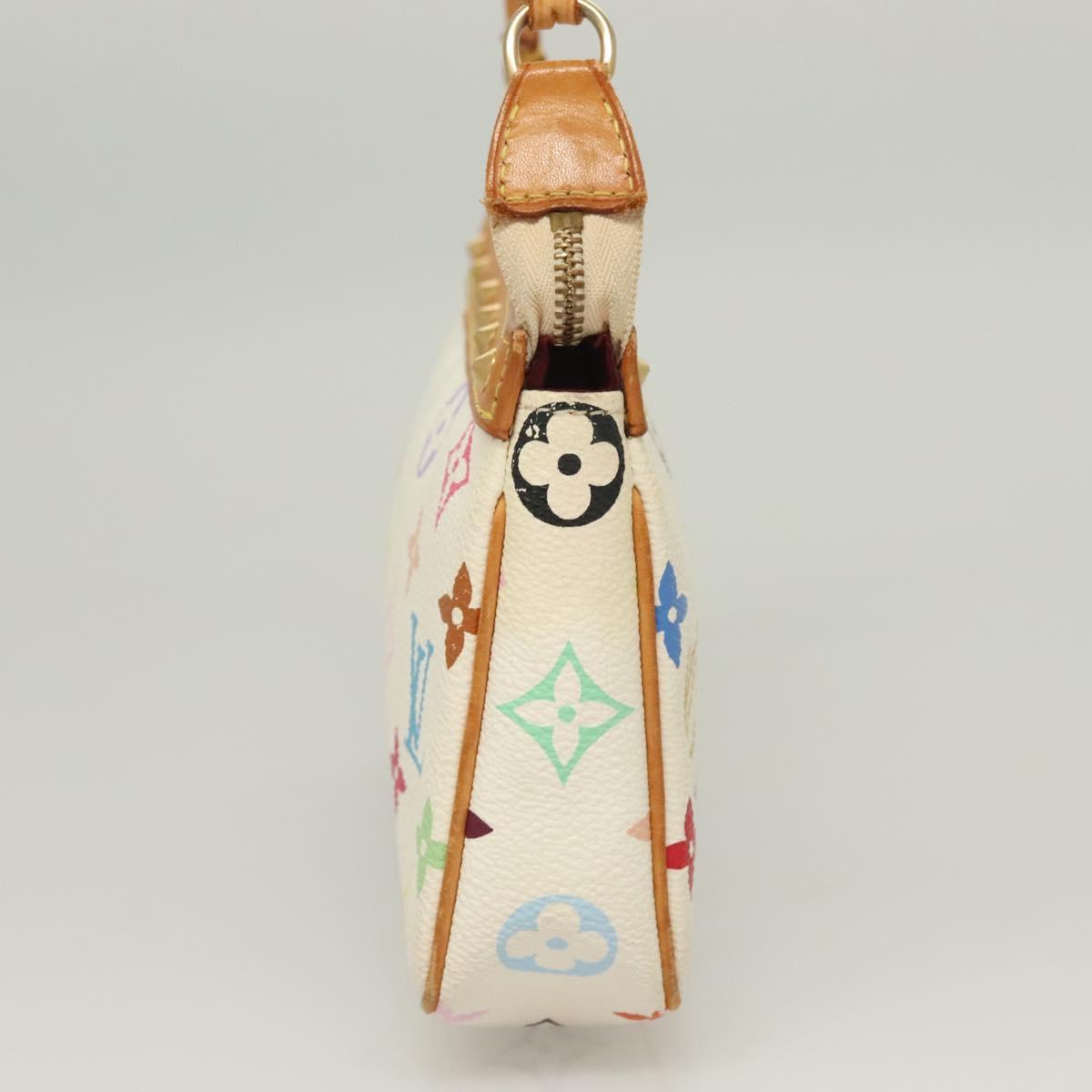 LOUIS VUITTON Multicolor Pochette Accessoires Pouch White M92649 LV 128470V