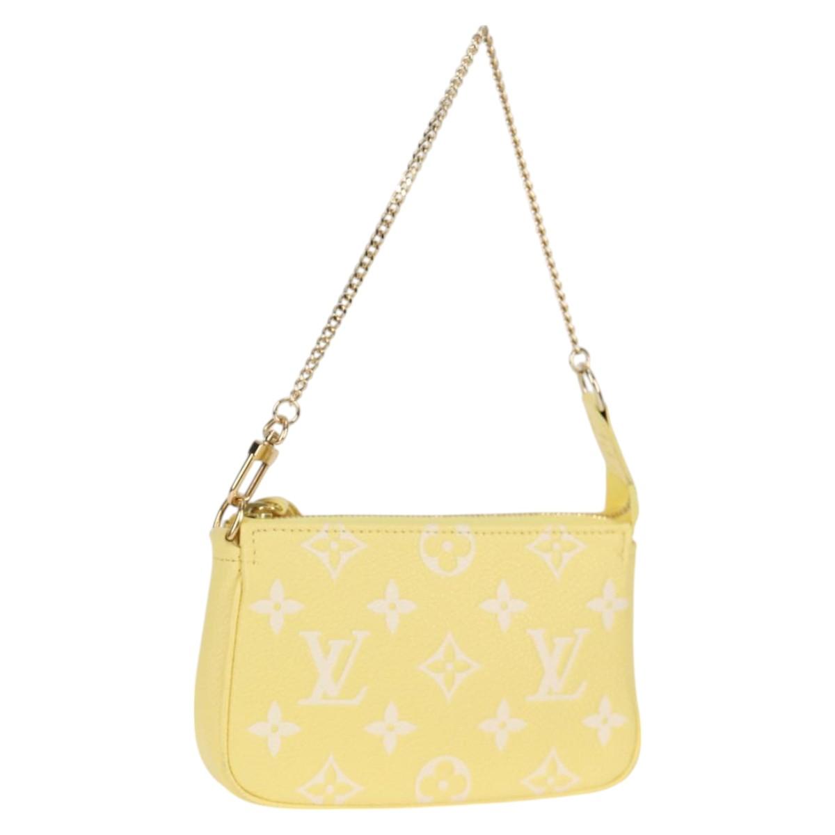 LOUIS VUITTON Empreinte Mini Pochette Accessoires Yellow M46129 LV 128802M