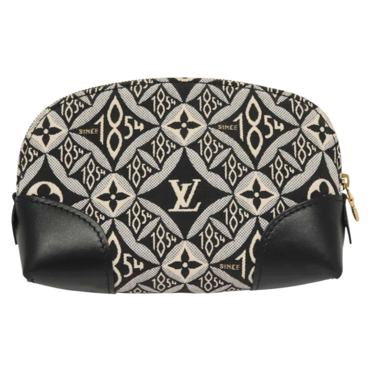 LOUIS VUITTON SINCE1854 Pochette Cosmetic PM Pouch Black M80076 LV 128804M