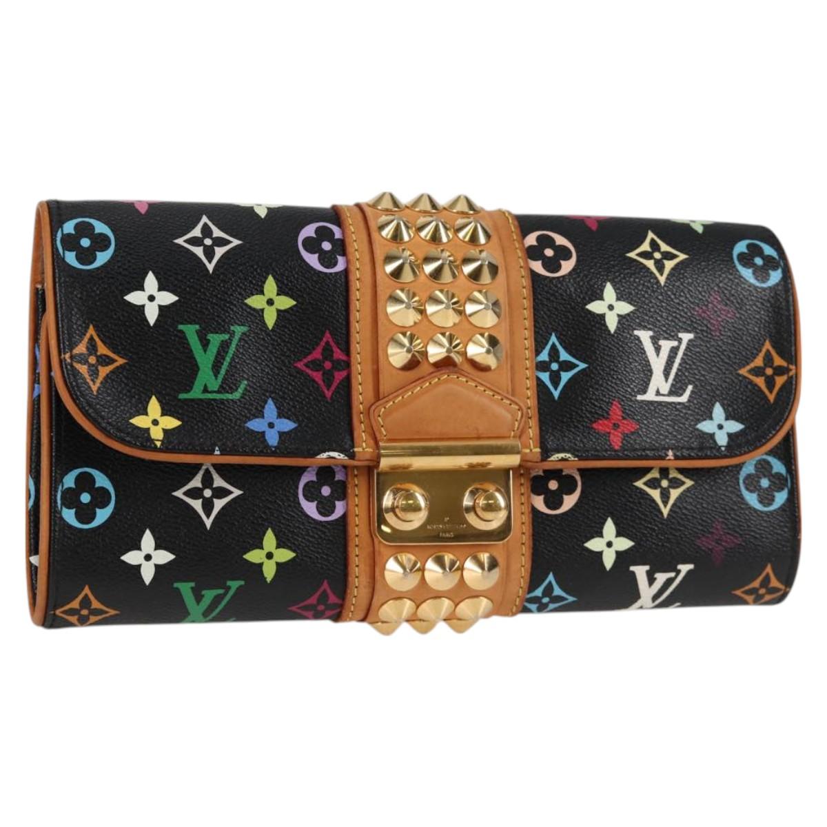 LOUIS VUITTON Multicolor Pochette Courtney Clutch Bag Black M45640 128863V