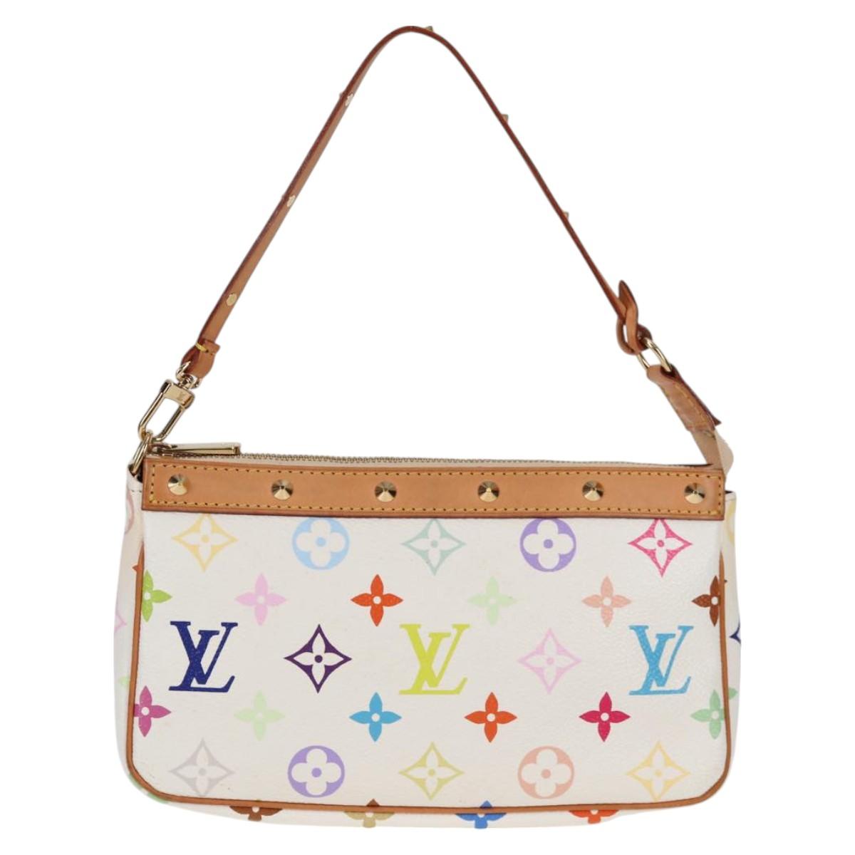 LOUIS VUITTON Multicolor Pochette Accessoires Pouch White M92649 128866V