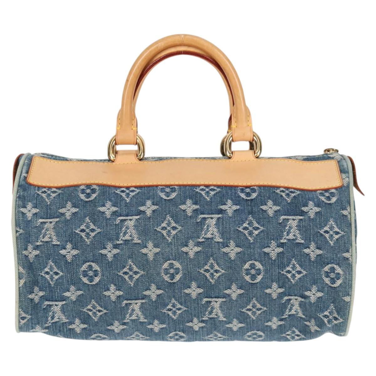 LOUIS VUITTON Monogram Denim Neo Speedy Hand Bag Blue M95019 LV 128871V