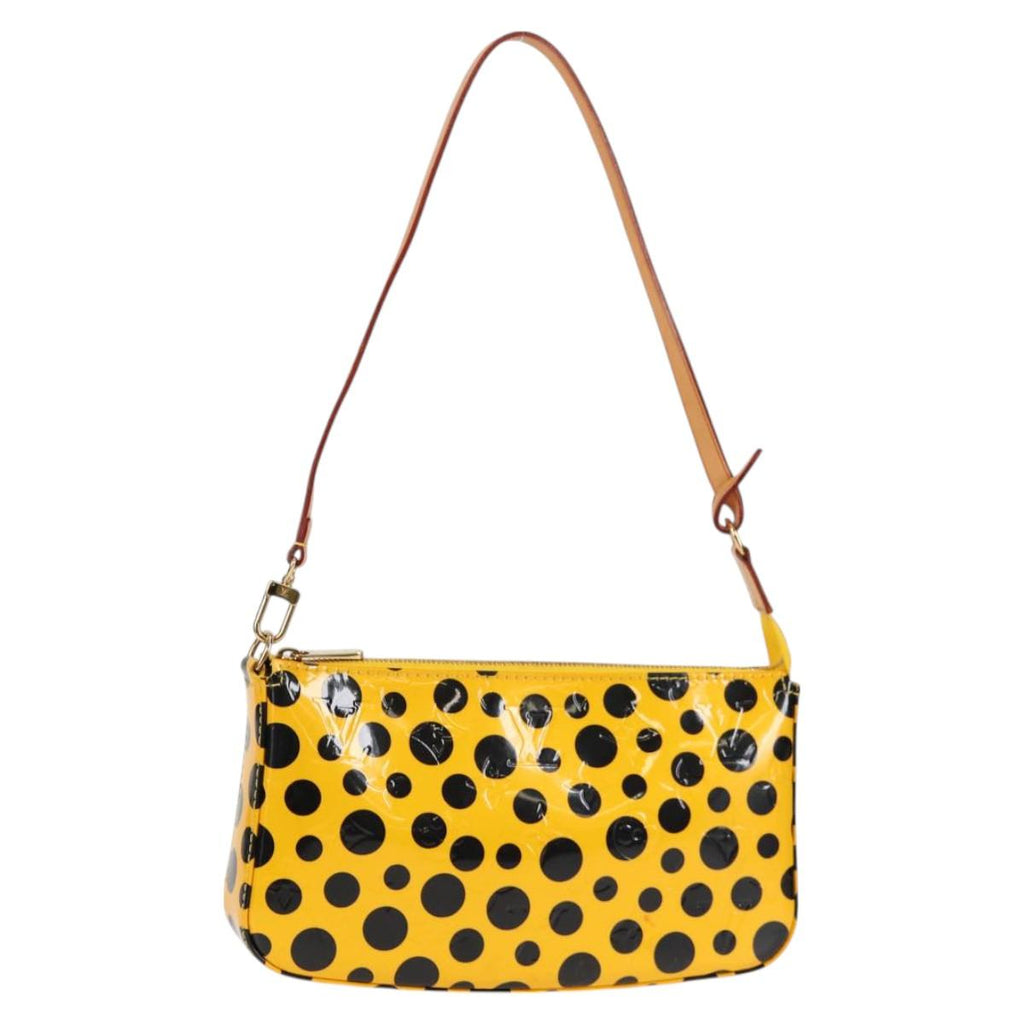 LOUIS VUITTON Vernis Yayoi Kusama Pochette Accessoires Jaune M91426 128873V