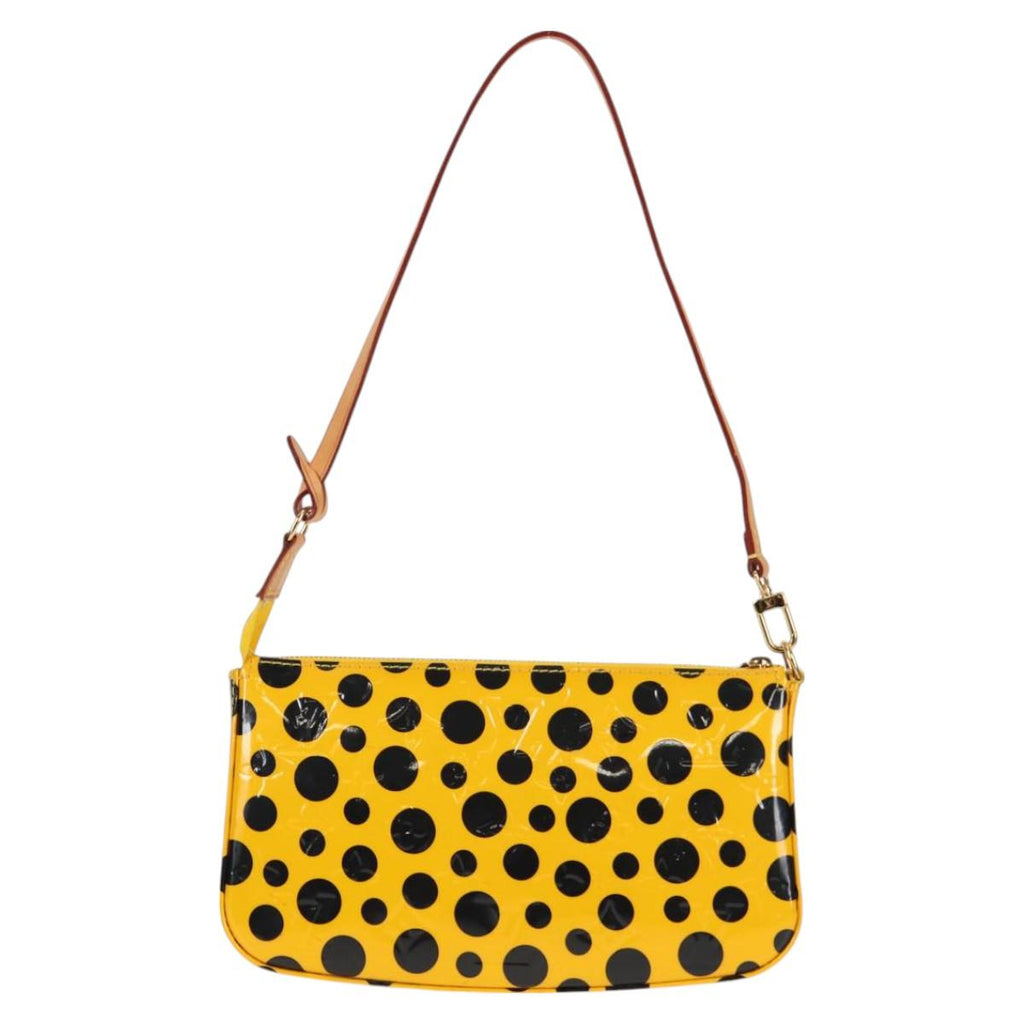LOUIS VUITTON Vernis Yayoi Kusama Pochette Accessoires Jaune M91426 128873V