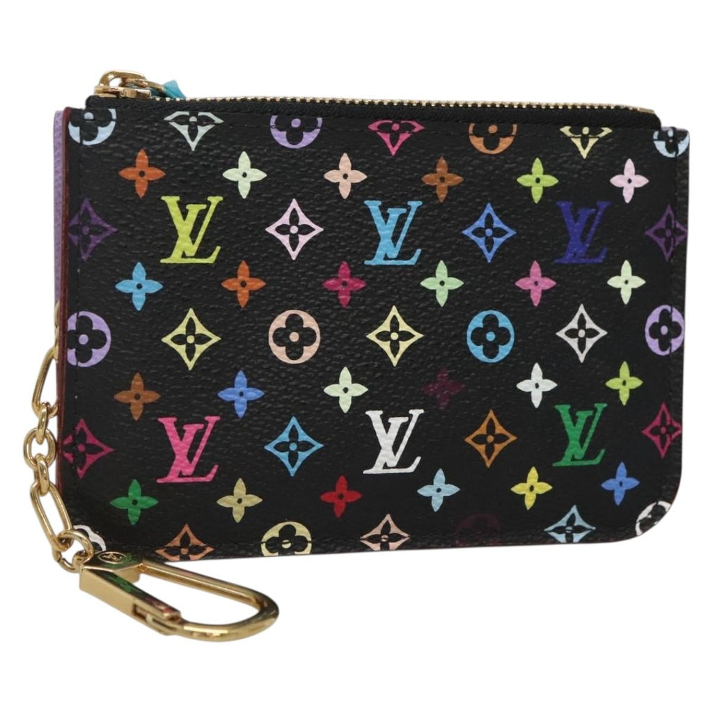 LOUIS VUITTON Monogram Pochette Cles NM Coin Purse Black M60279 128878V