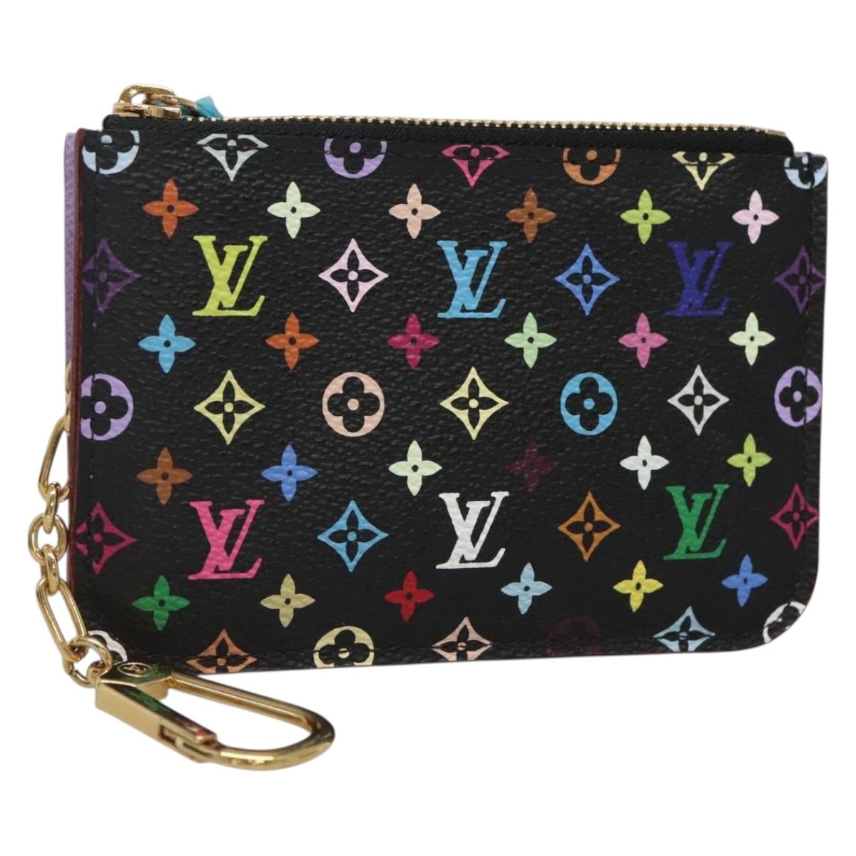 LOUIS VUITTON Monogram Pochette Cles NM Coin Purse Black M60279 128878V