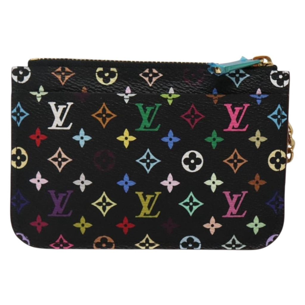 LOUIS VUITTON Monogram Pochette Cles NM Coin Purse Black M60279 128878V