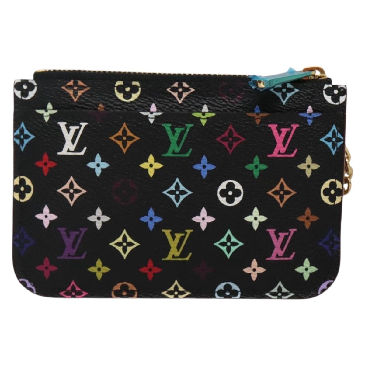 LOUIS VUITTON Monogram Pochette Cles NM Coin Purse Black M60279 128878V