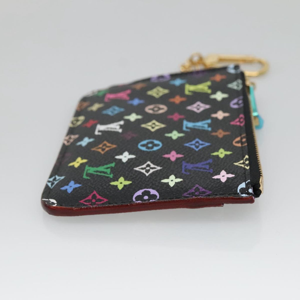 LOUIS VUITTON Monogram Pochette Cles NM Coin Purse Black M60279 128878V