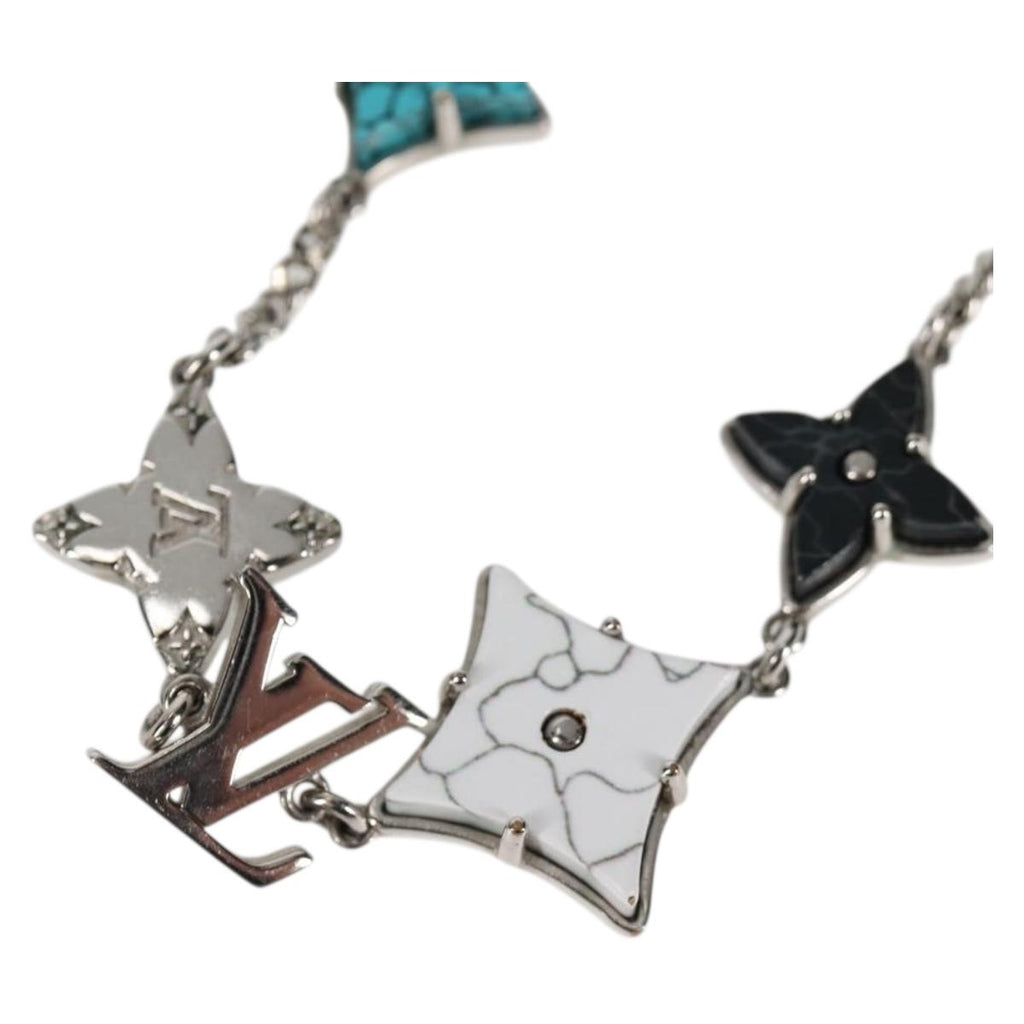 LOUIS VUITTON Monogram Sunrise Bracelet Metal Silver tone M1041A LV 128887M