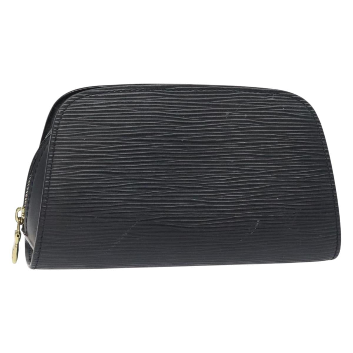 LOUIS VUITTON Epi Dauphine PM Pouch Black M48442 LV 128902