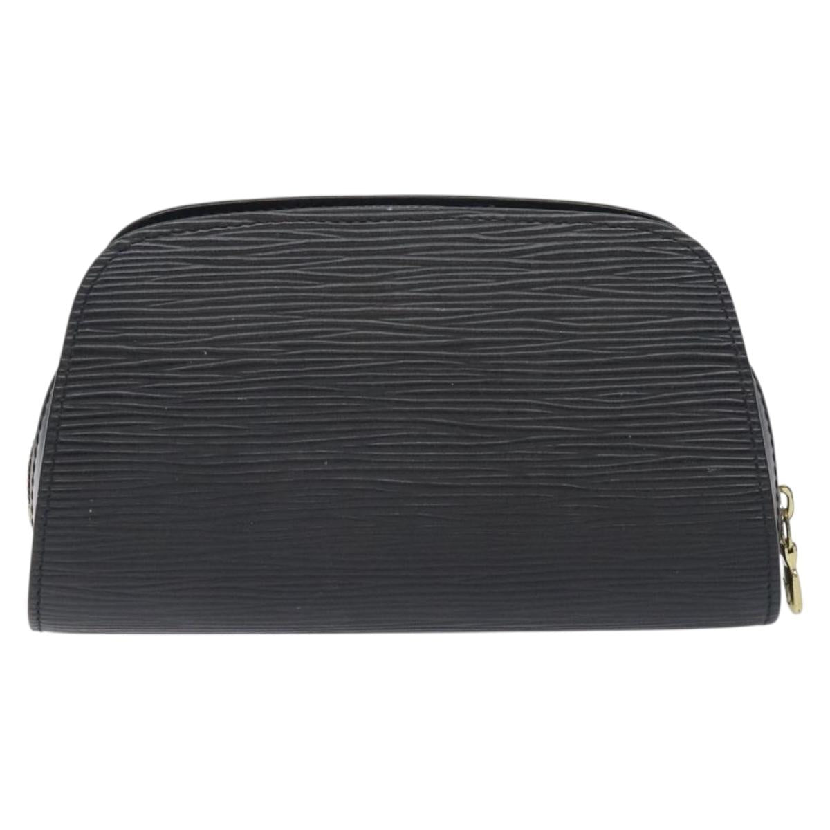 LOUIS VUITTON Epi Dauphine PM Pouch Black M48442 LV 128902