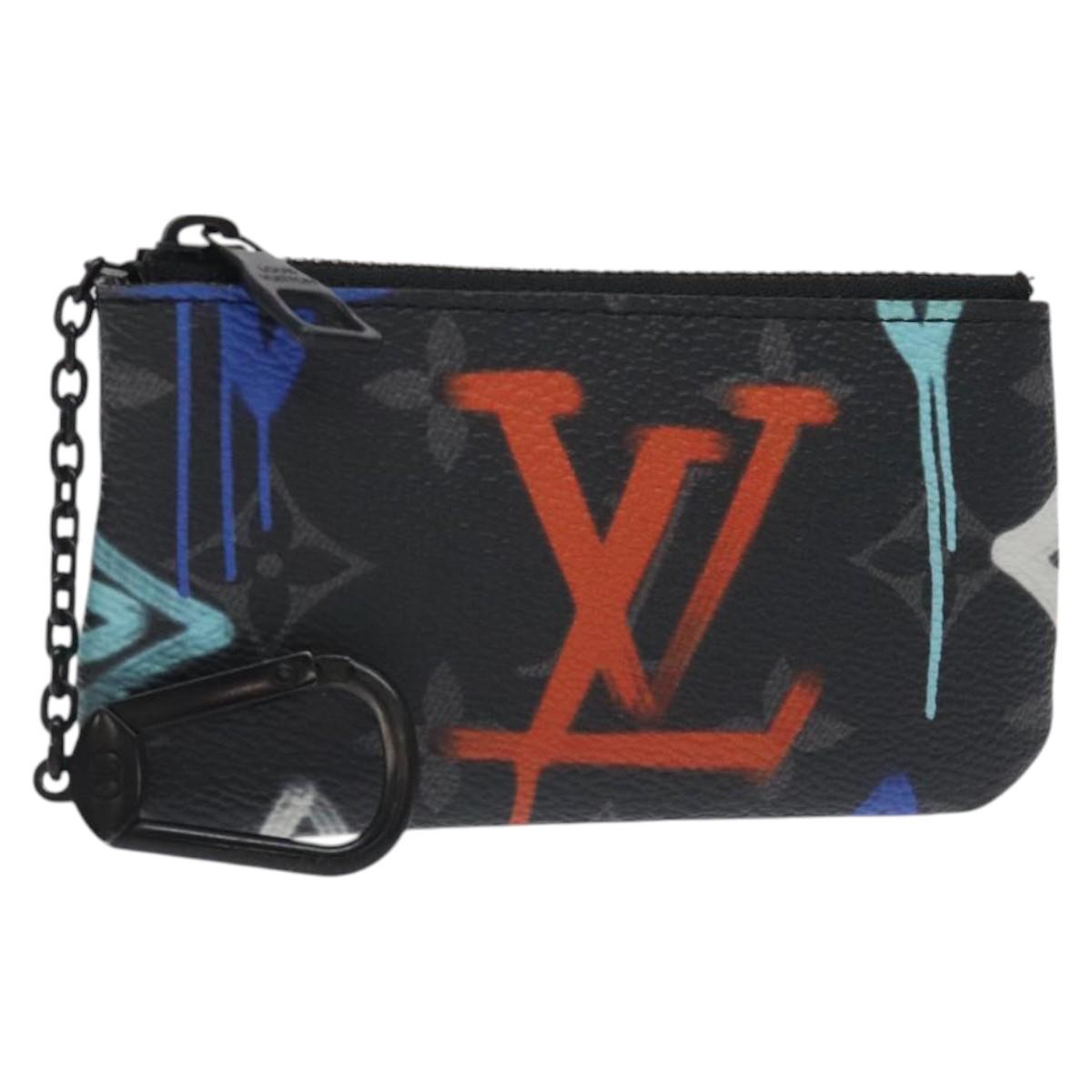 LOUIS VUITTON Eclipse Graffiti Pochette Cles Coin Purse M81975 128951