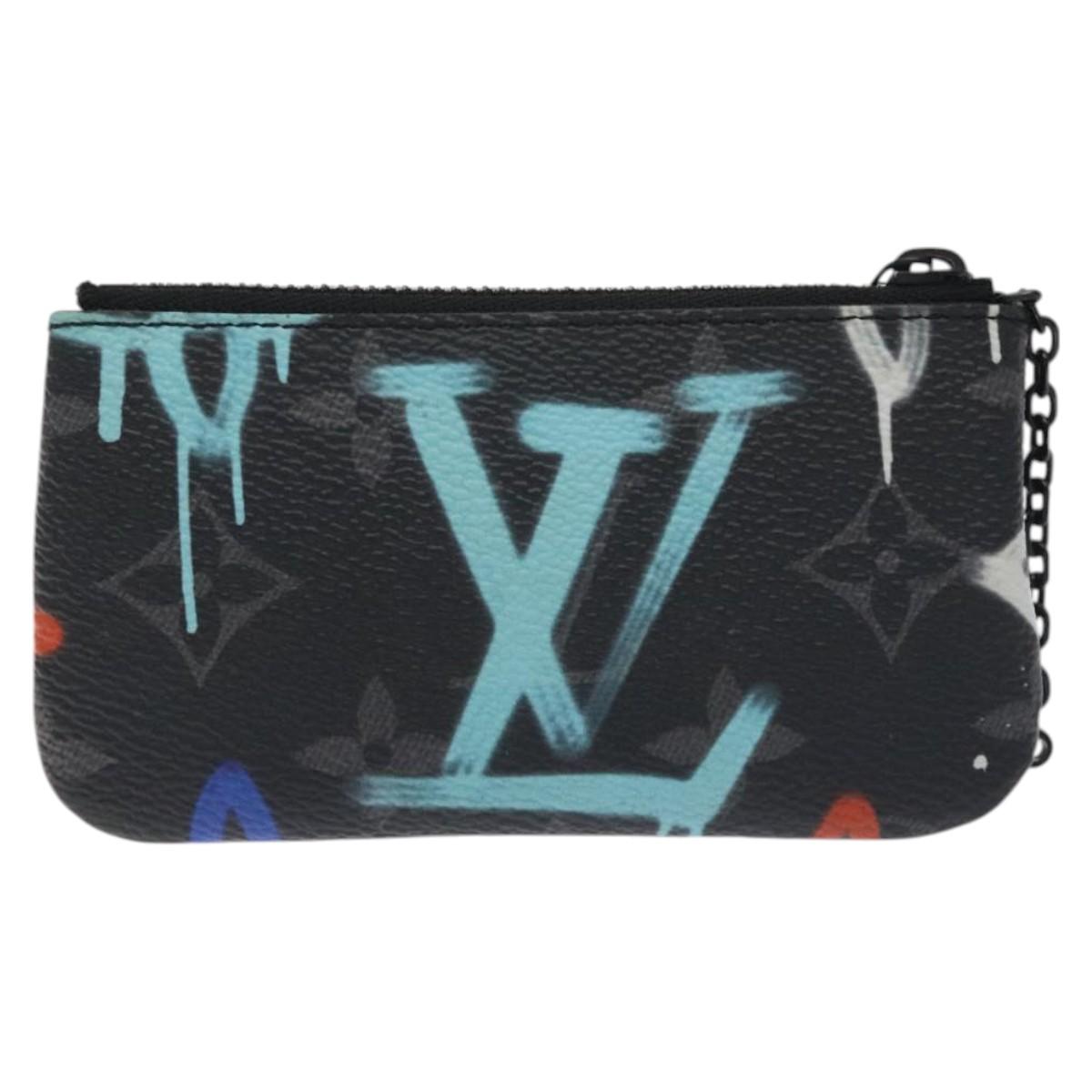 LOUIS VUITTON Eclipse Graffiti Pochette Cles Coin Purse M81975 128951
