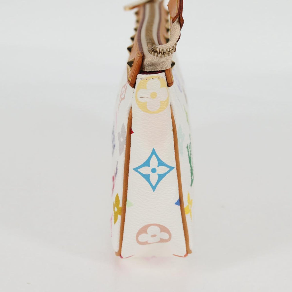 LOUIS VUITTON Multicolor Pochette Accessoires Pouch White M92649 LV 129011V