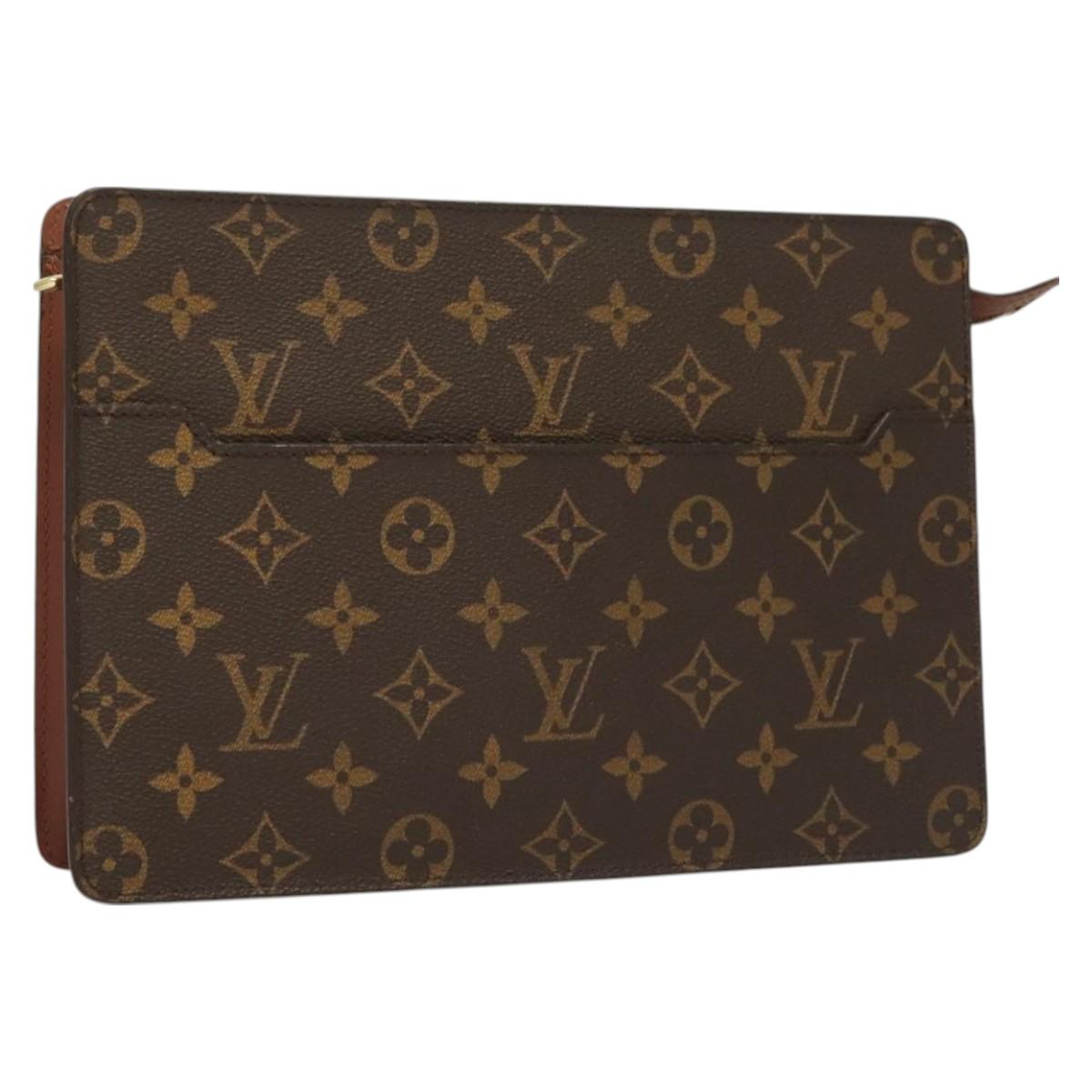 LOUIS VUITTON Monogram Pochette Homme Clutch Bag M51795 LV 129182