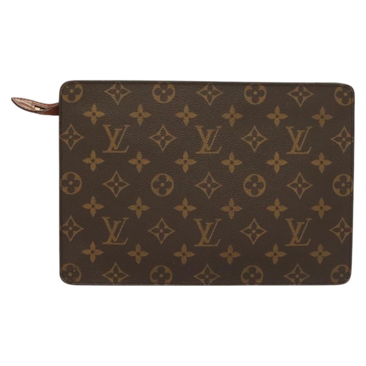 LOUIS VUITTON Monogram Pochette Homme Clutch Bag M51795 LV 129182