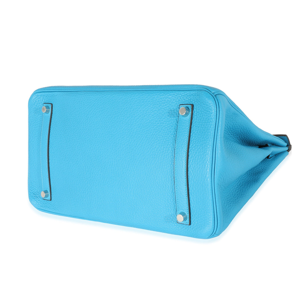 Hermes Blue Zanzibar Clemence Birkin 35