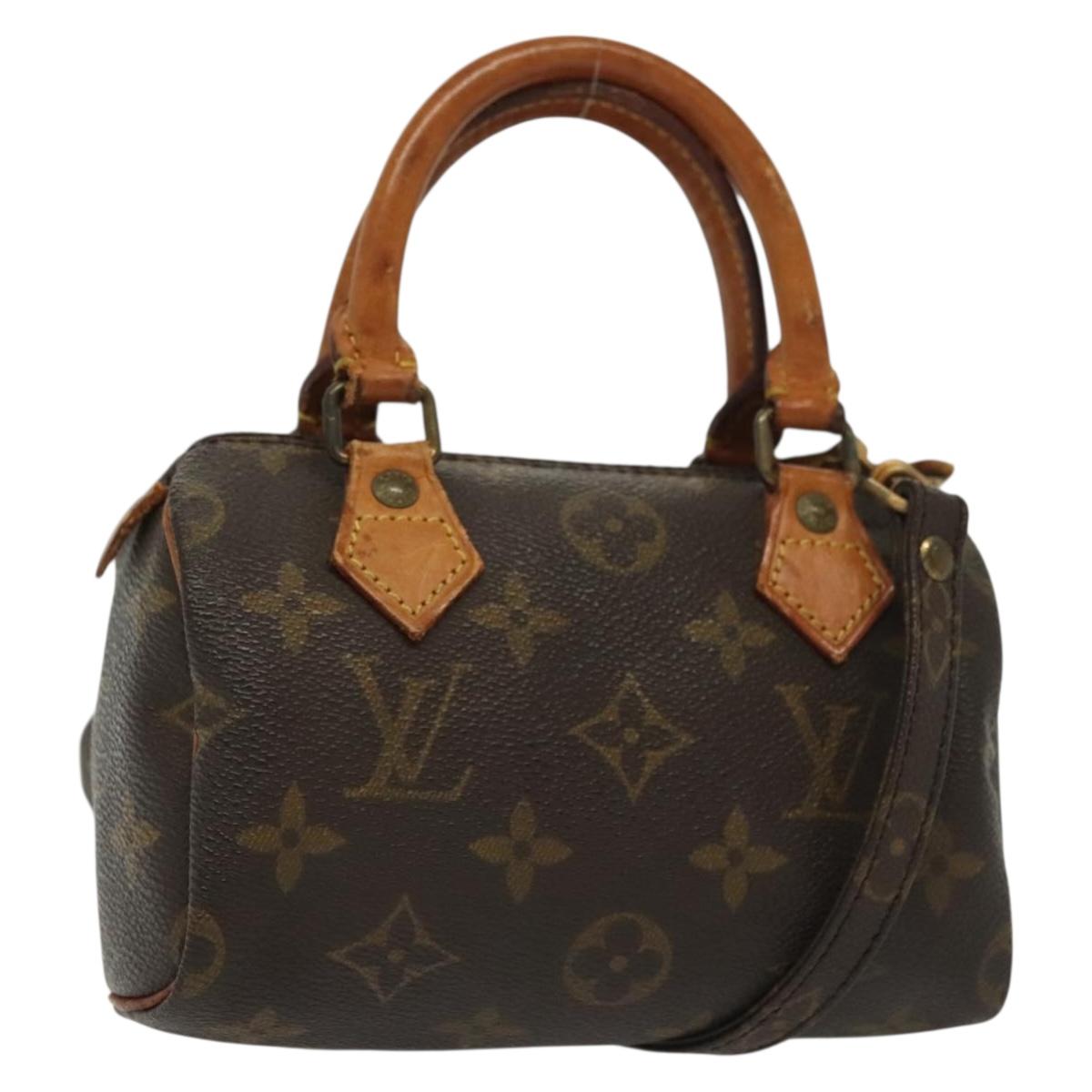 LOUIS VUITTON Monogram Mini Speedy Hand Bag M41534 LV 129715