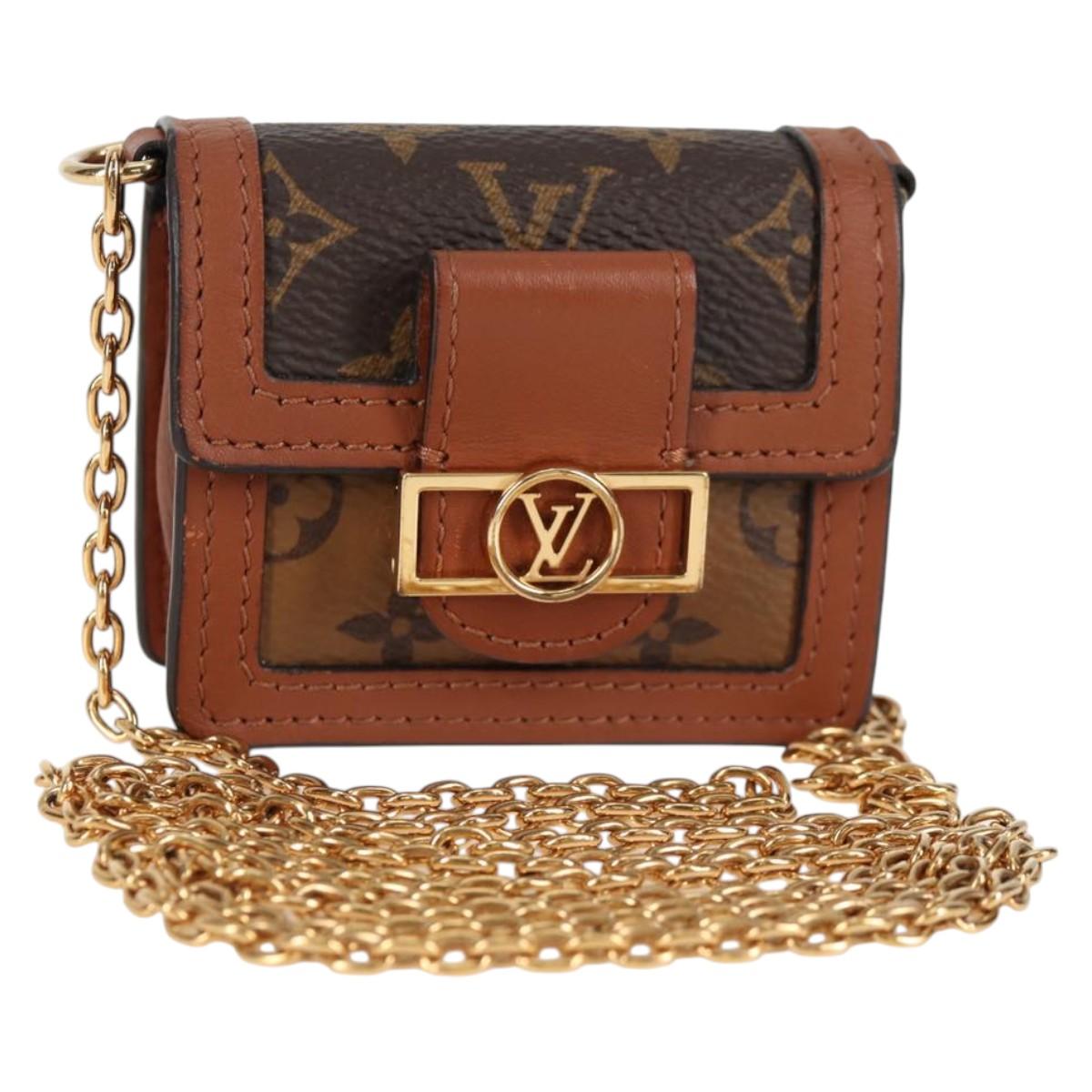 LOUIS VUITTON Monogram Reverse Micro Dauphine Bag M80250 LV 129757M