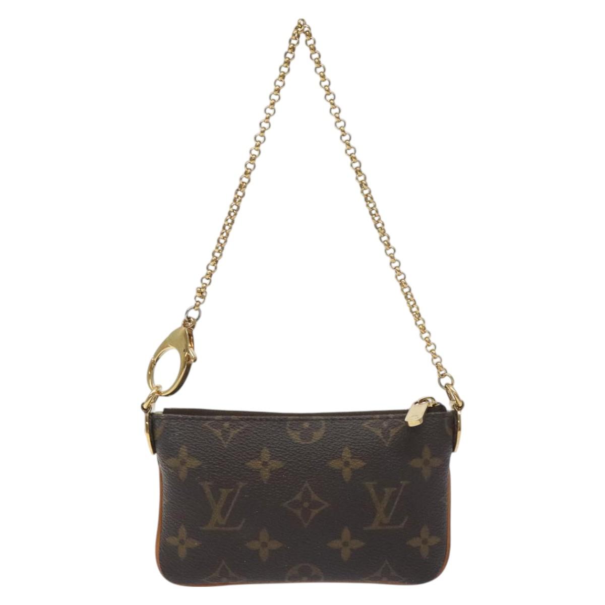LOUIS VUITTON Monogram Pochette Mira PM Accessory Pouch M60095 LV 129805