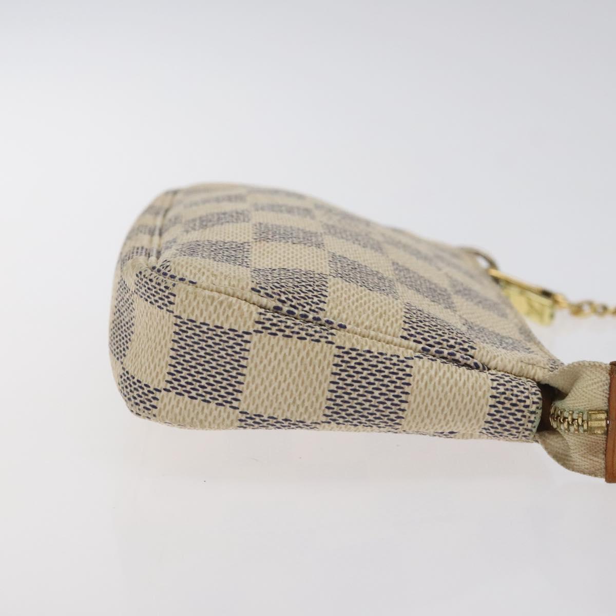 LOUIS VUITTON Damier Azur Mini Pochette Accessoires Pouch N63005 129806