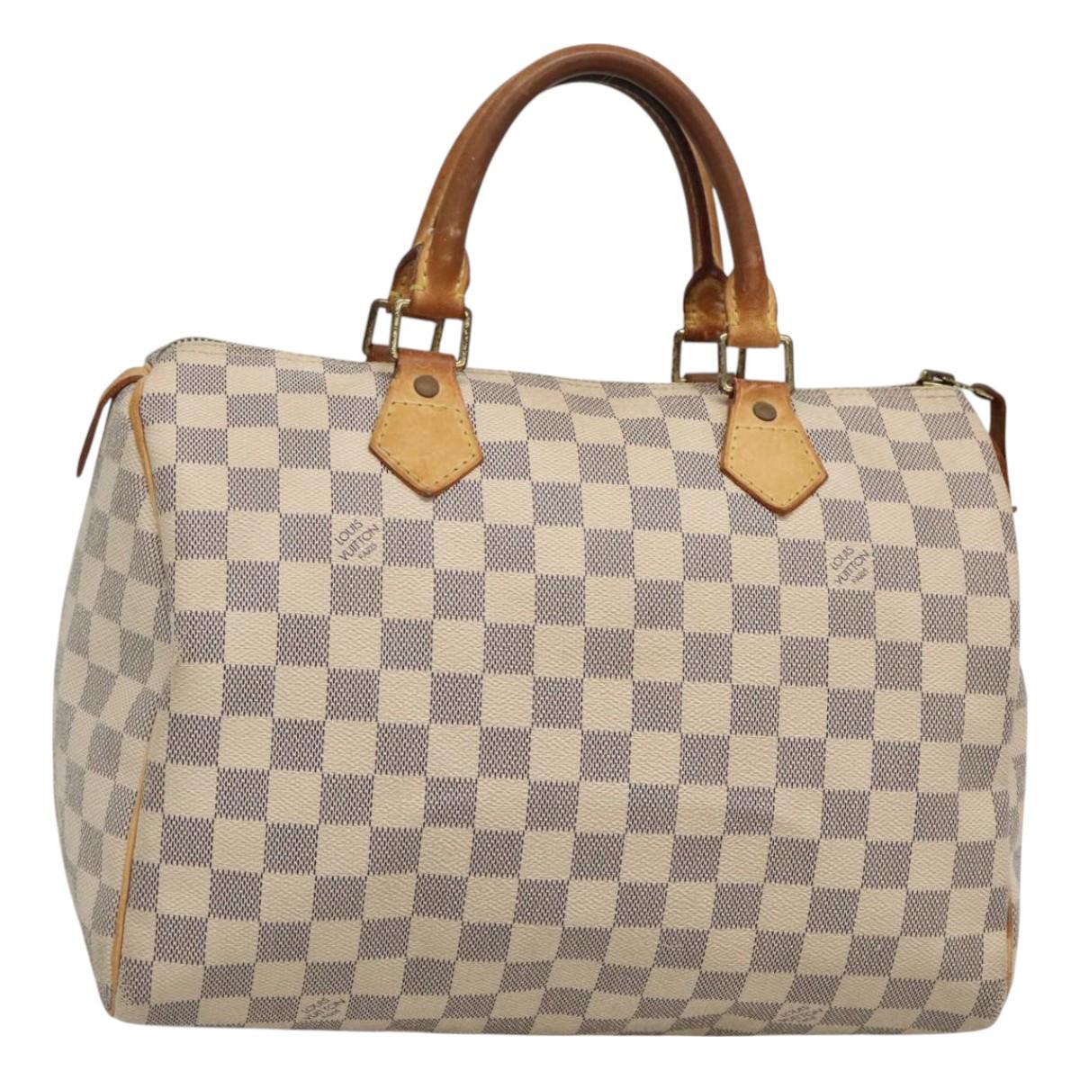 LOUIS VUITTON Damier Azur Speedy 30 Hand Bag N41533 LV 129882