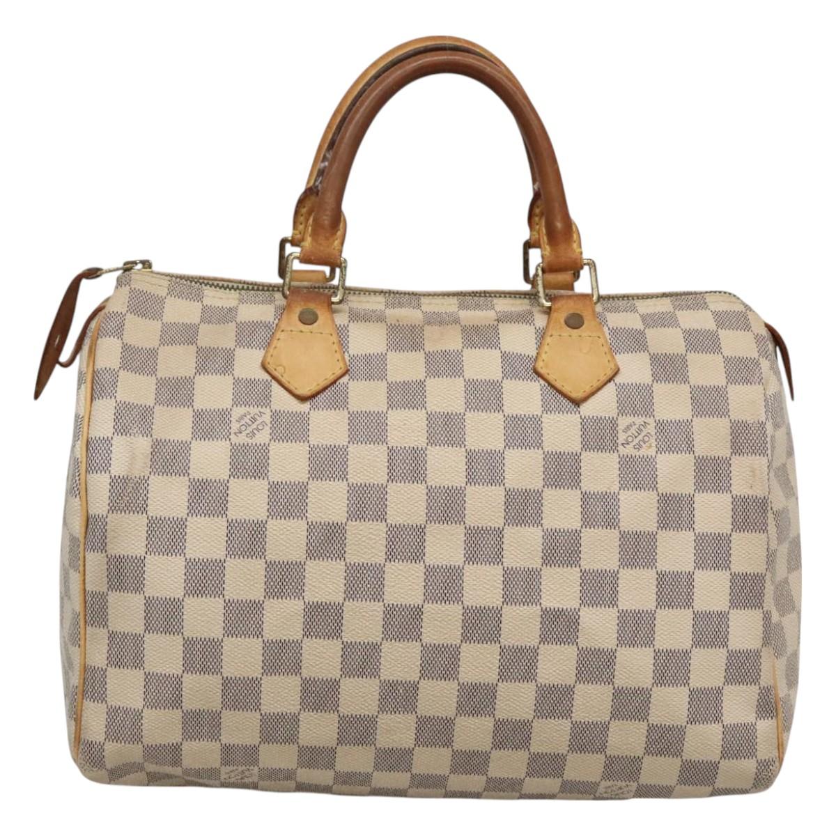 LOUIS VUITTON Damier Azur Speedy 30 Hand Bag N41533 LV 129882