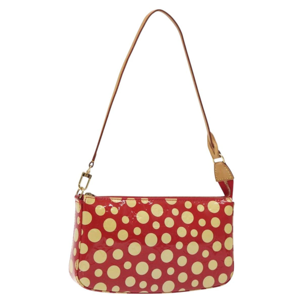 LOUIS VUITTON Vernis Yayoi Kusama Pochette Accessoires Red M91428 129988V
