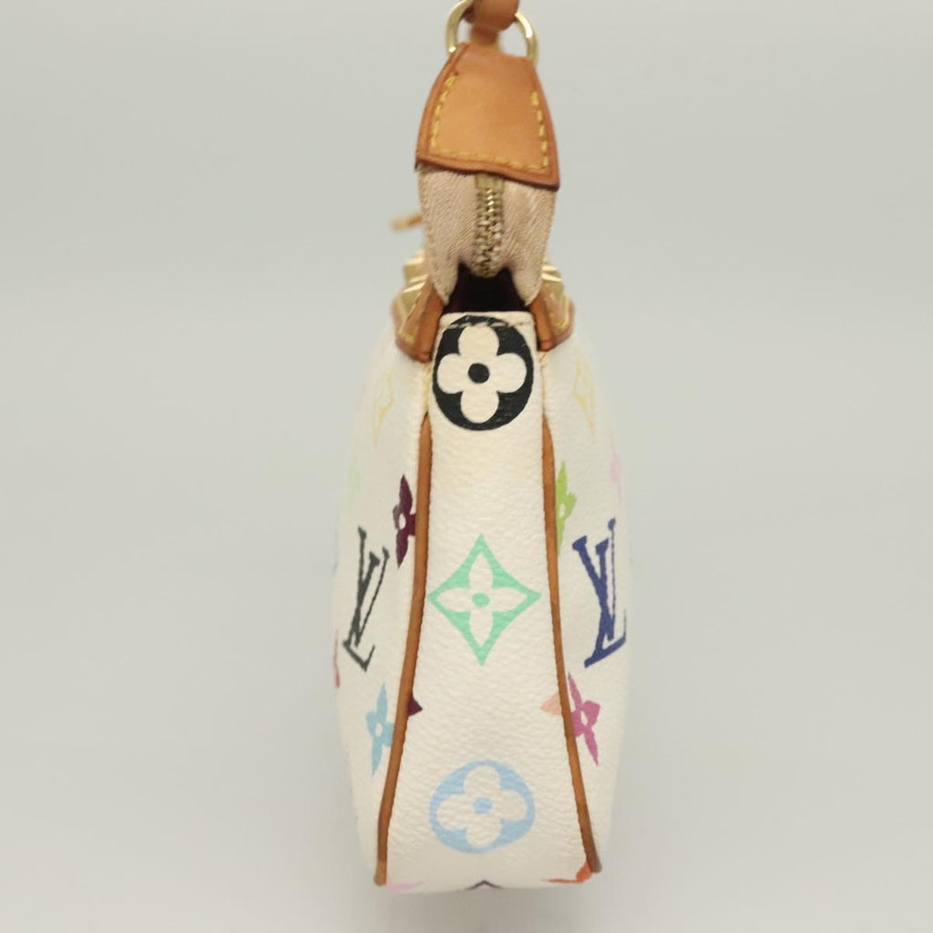 LOUIS VUITTON Multicolor Pochette Accessoires Pouch White M92649 LV 130060