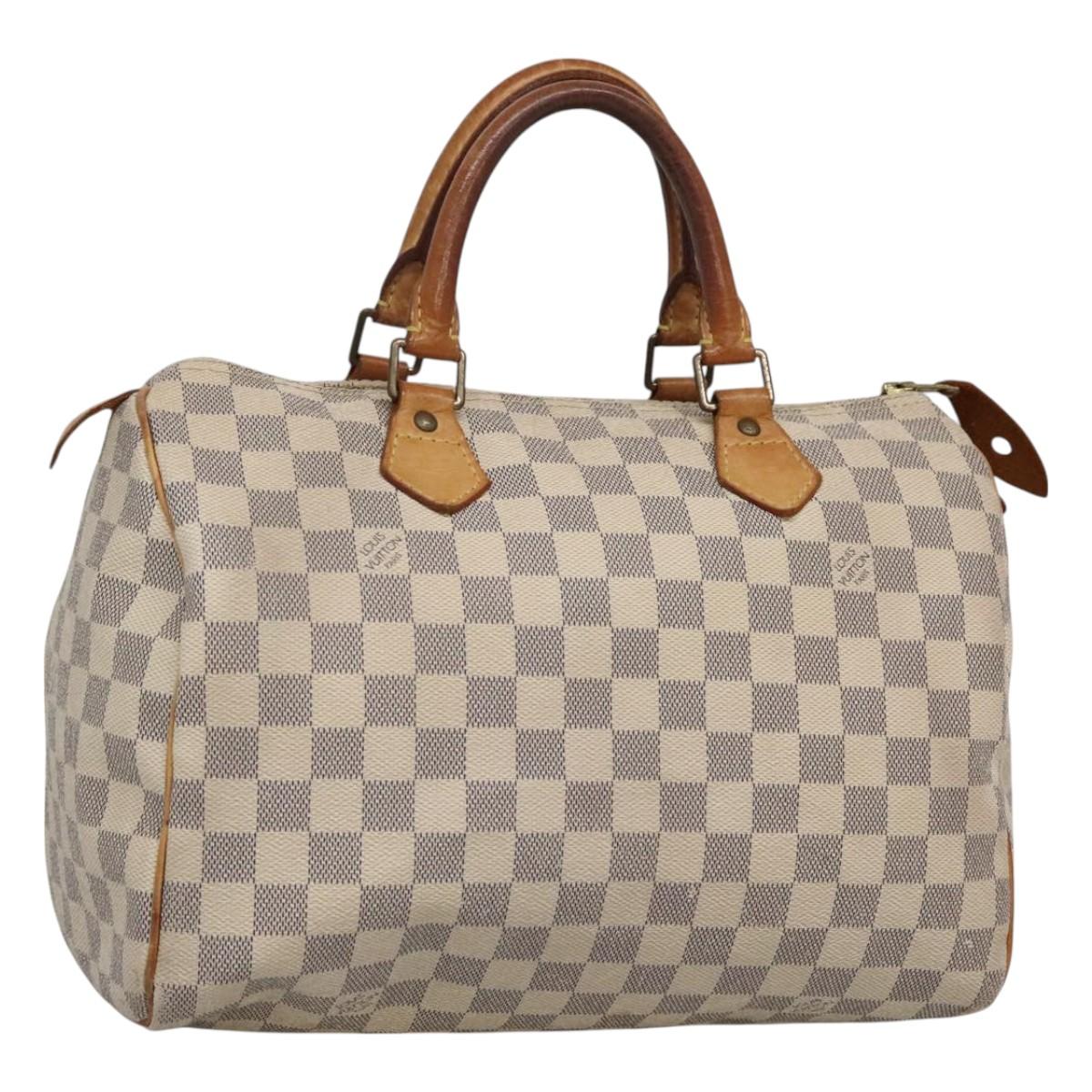 LOUIS VUITTON Damier Azur Speedy 30 Hand Bag N41533 LV 130244