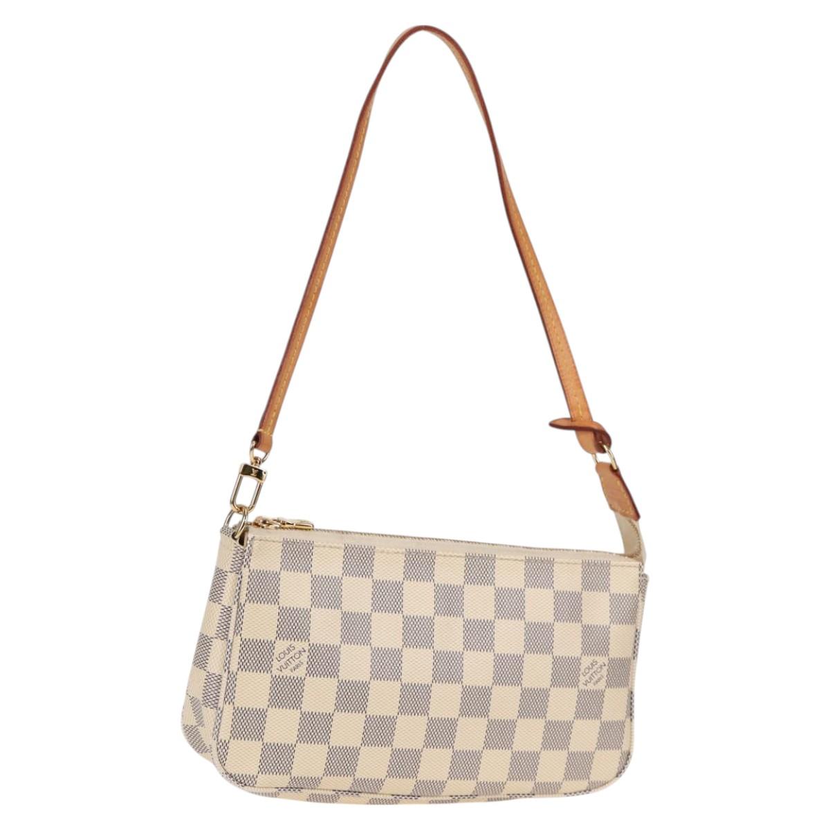 LOUIS VUITTON Damier Azur Pochette Accessoires Pouch N51986 LV 130453V