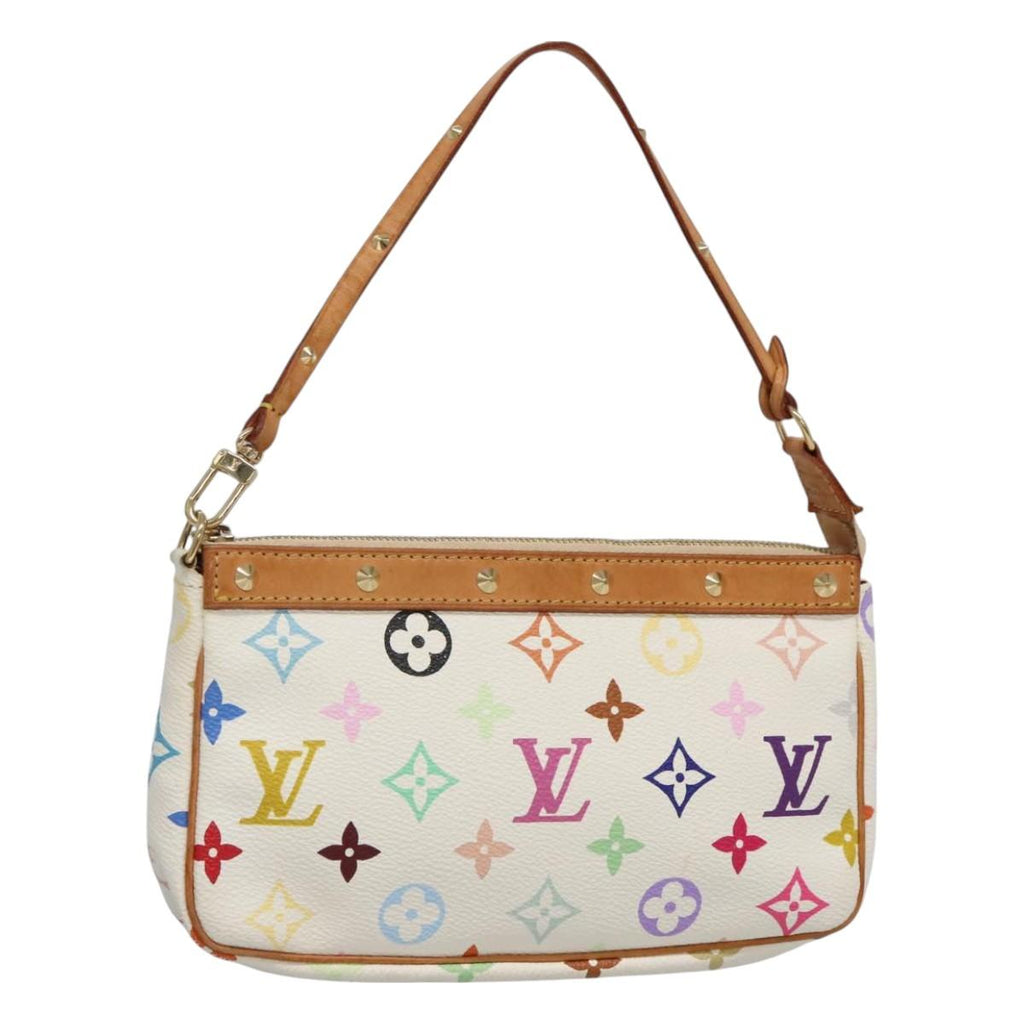 LOUIS VUITTON Multicolor Pochette Accessoires Pouch White M92649 130464V
