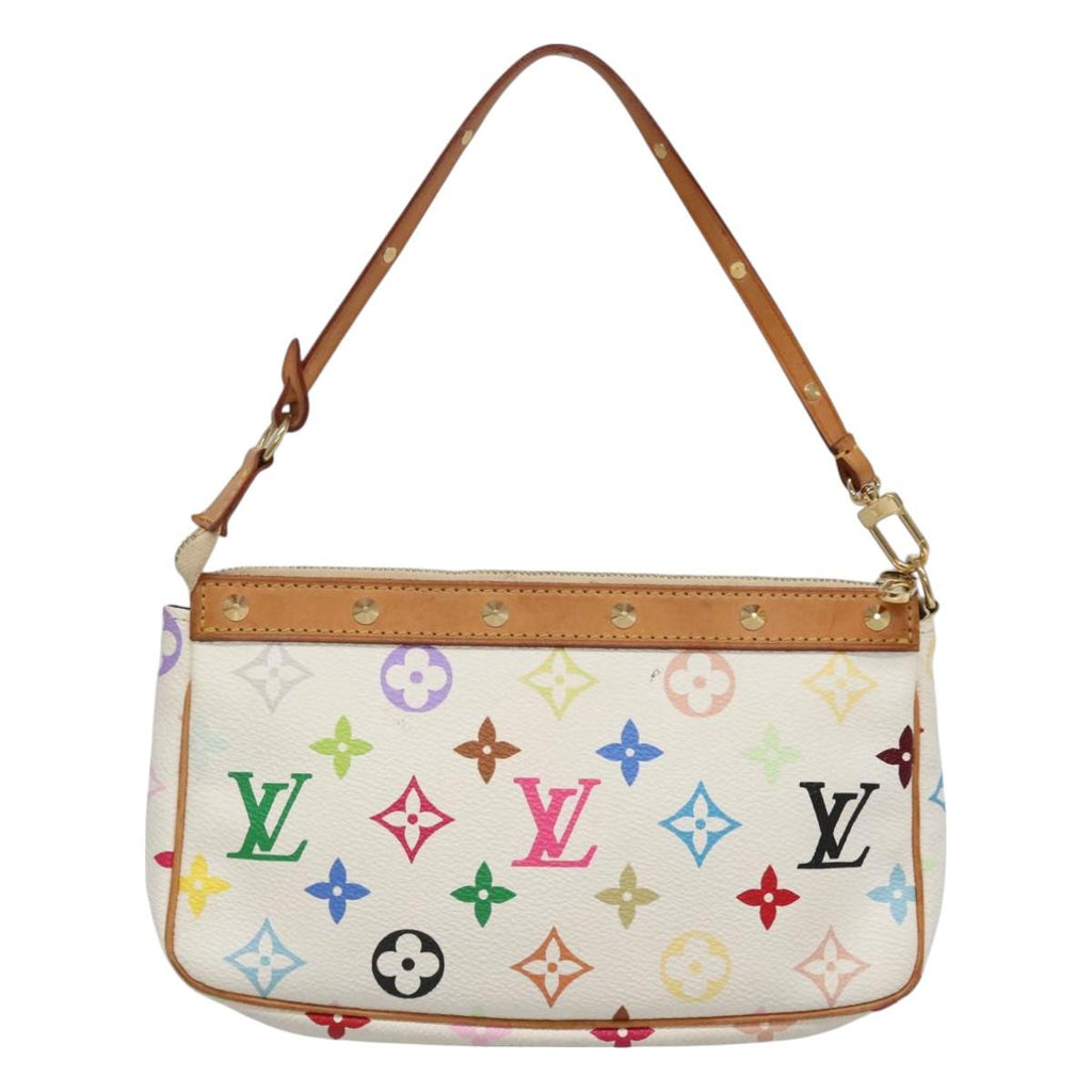 LOUIS VUITTON Multicolor Pochette Accessoires Pouch White M92649 130464V