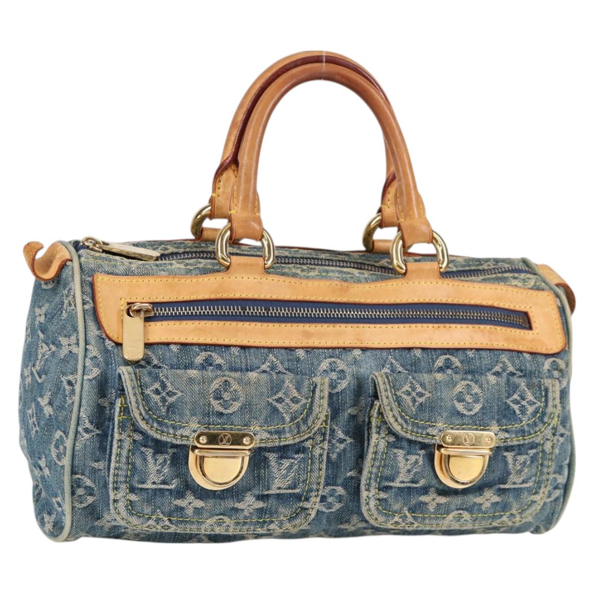 LOUIS VUITTON Monogram Denim Neo Speedy Hand Bag Blue M95019 LV 130469V