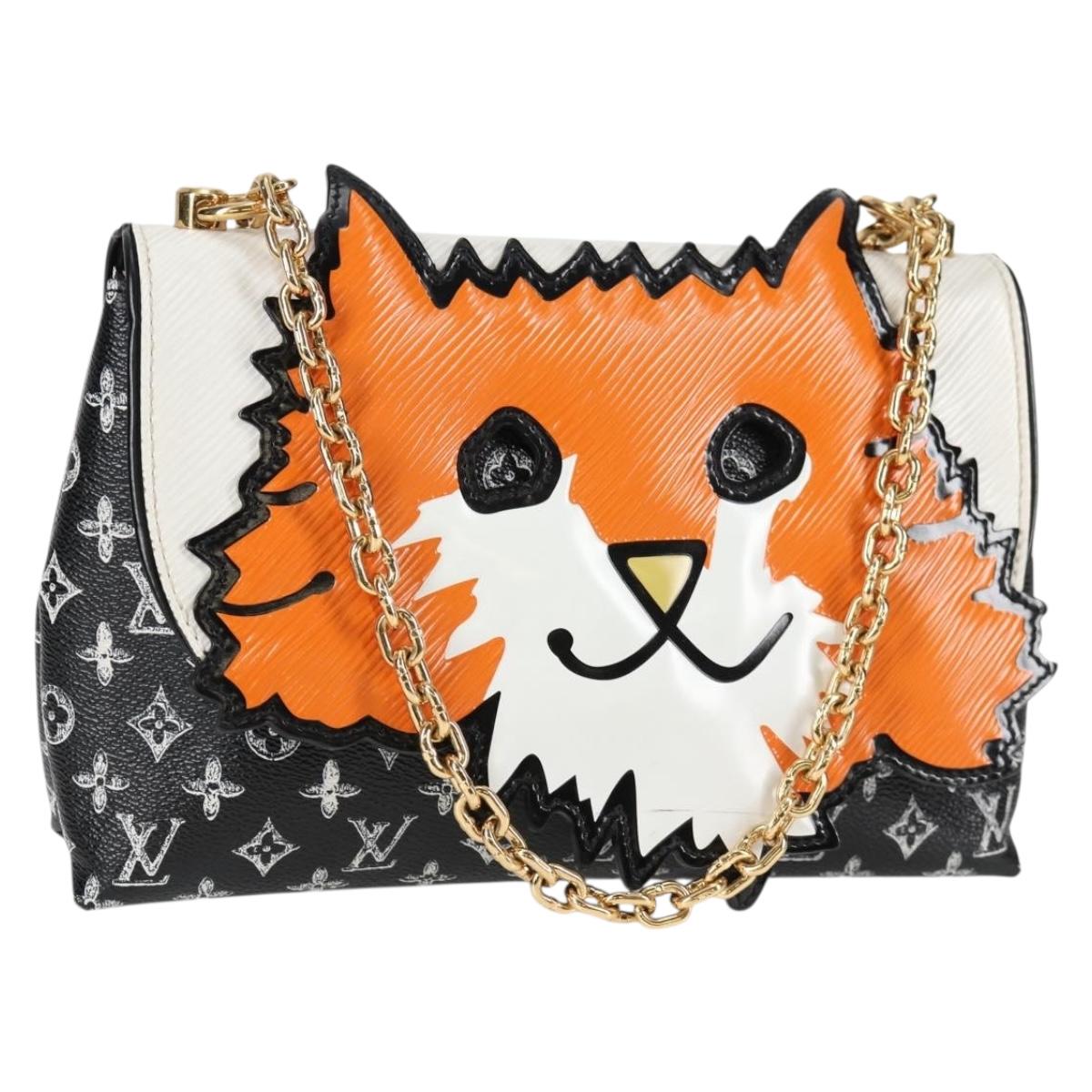 LOUIS VUITTON Catgram Cat Pochette Shoulder Bag Black M52935 LV 130472A